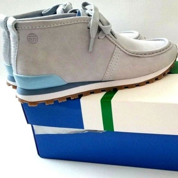 NEW Tory burch Sport Suede Leather Sneakers shoes - Picture 2 of 8